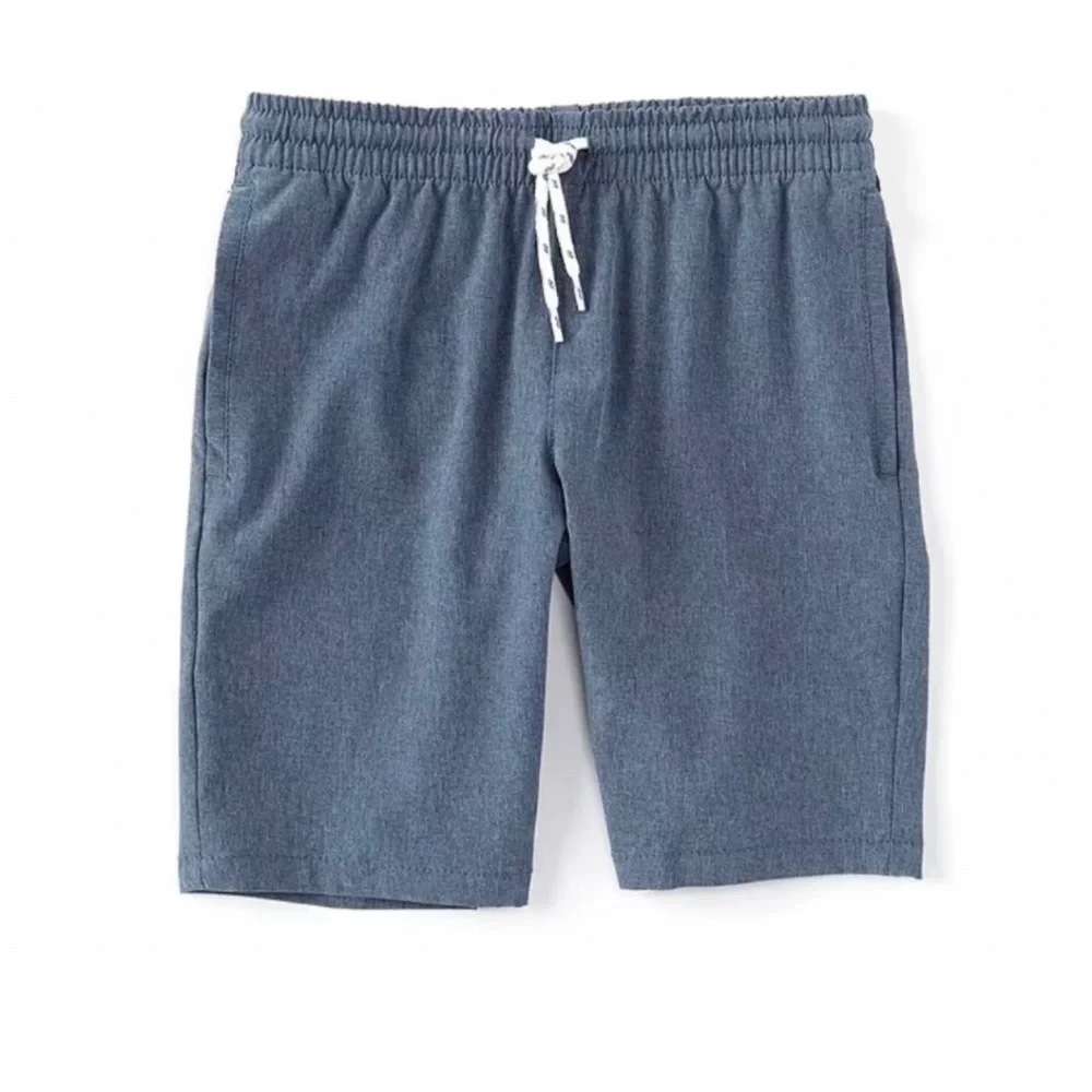 First Wave Pull-On Crosshatch Synthetic Shorts Gray 8 Big Boys